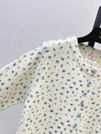Round Neck Dotted Sweater Jacket
