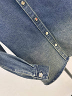 Distressed Panel Denim Jacket