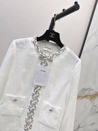 Fringe Trim Elegant Coat