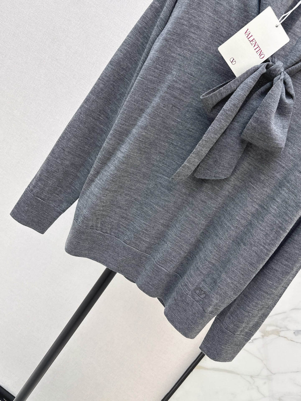 Ribbon Tie Long Sleeve Sweater