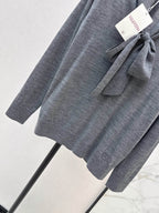 Ribbon Tie Long Sleeve Sweater
