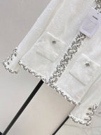 Fringe Trim Elegant Coat