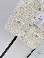 Textured Gold Button Knit Vest