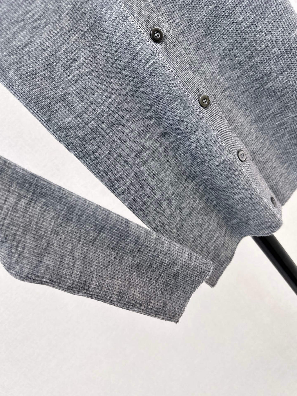 V Neck Button Knit Cardigan