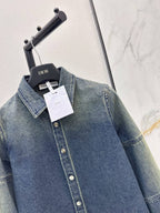 Distressed Panel Denim Jacket