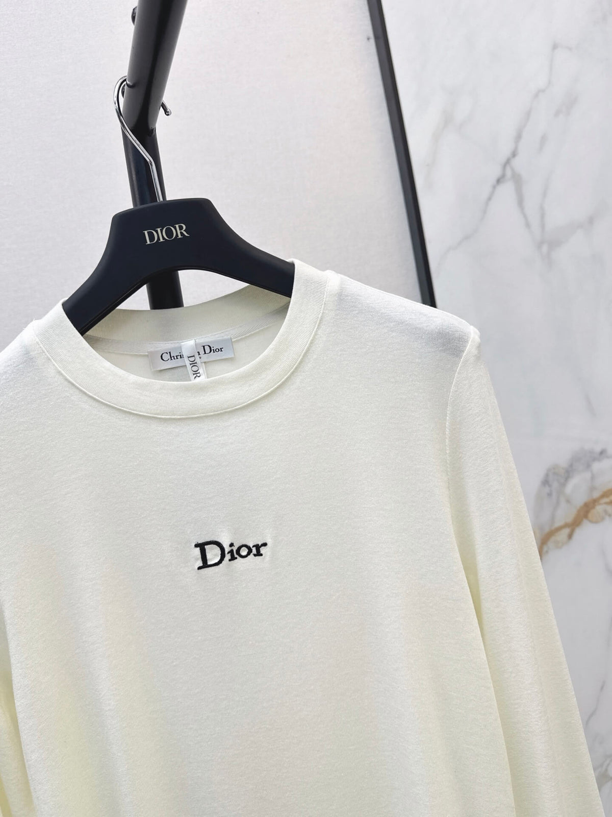 Slim Fit Letter Long Sleeve Tee