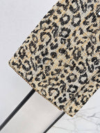 Leopard Tweed Jacket Skirt Set