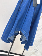 Dark Blue Irregular Denim Set