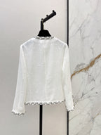 Fringe Trim Elegant Coat
