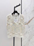 Fleck V-Neck Knit Vest