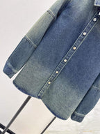 Distressed Panel Denim Jacket
