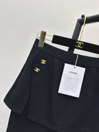 Fake Two-Piece Skirt Flare Pants