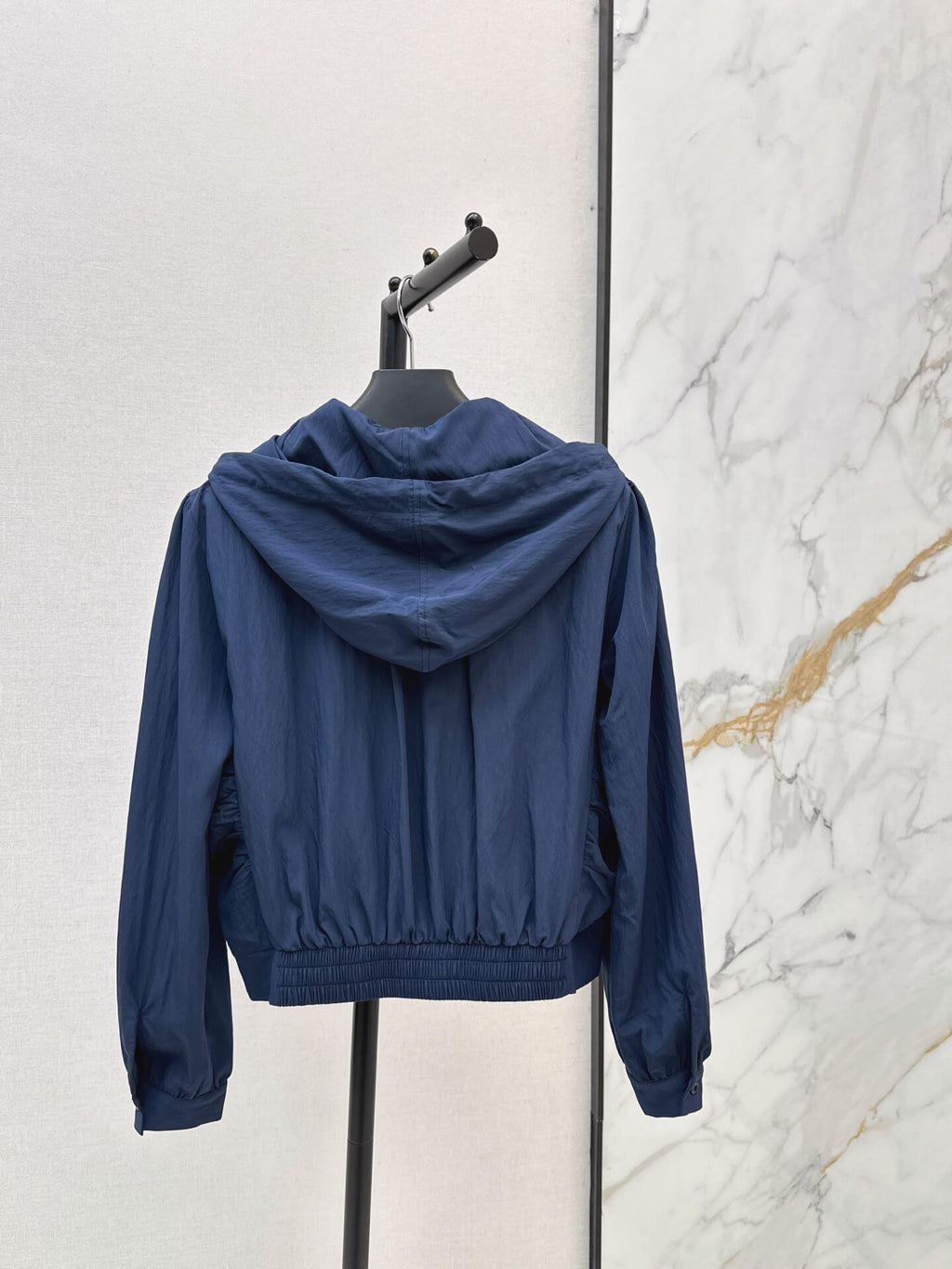 Triangle Hooded Cropped Jacket