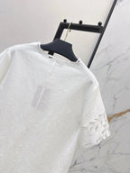 Scalloped Cutwork Hem Shift Dress