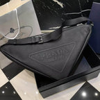 Chic Oversized Triangle Crossbody Bag