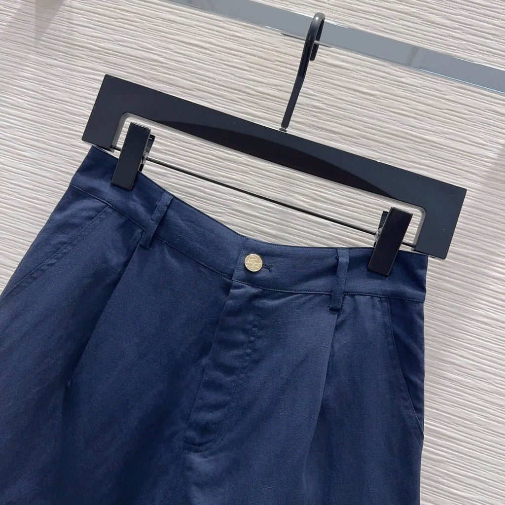 Embroidery Vest Shorts Matching Set