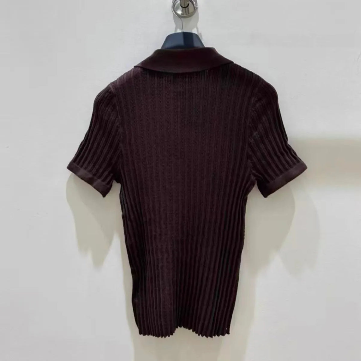 Slim-Fit Stretch Knit Short Sleeve