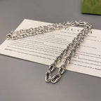 Minimalist Silver Chain Necklace