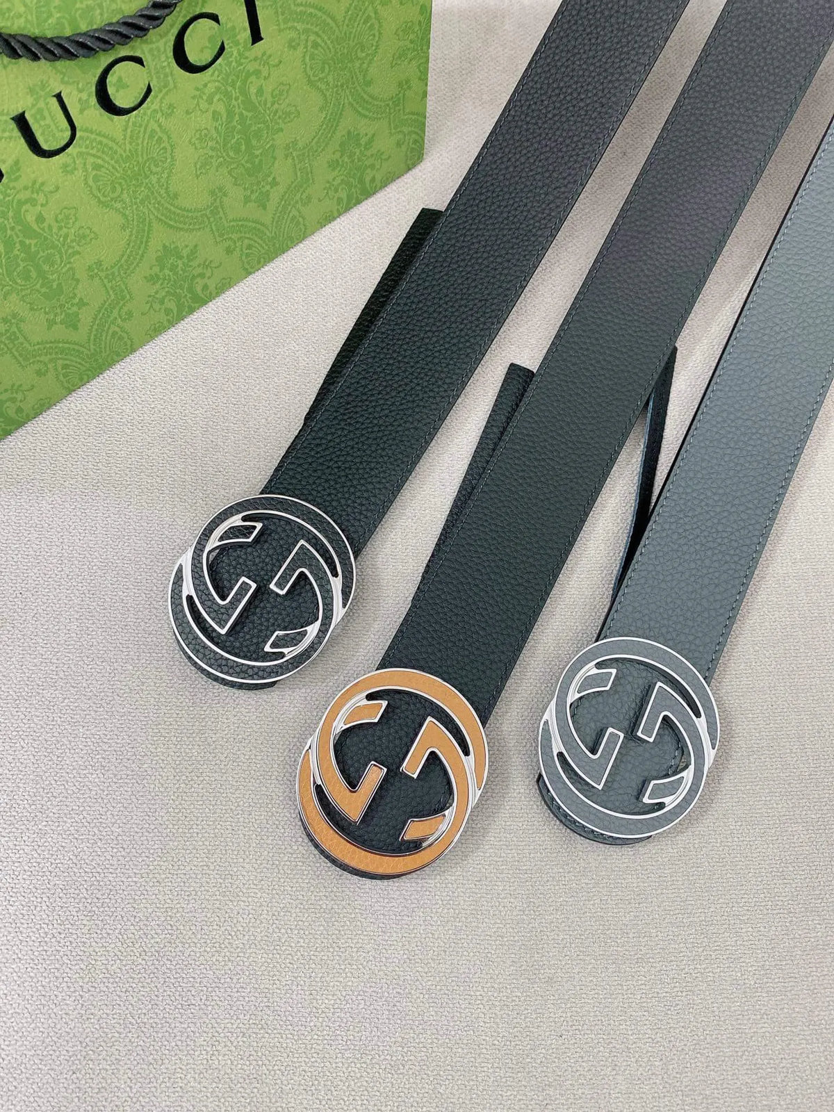 Fashionable Reversible Metal Buckle Belt