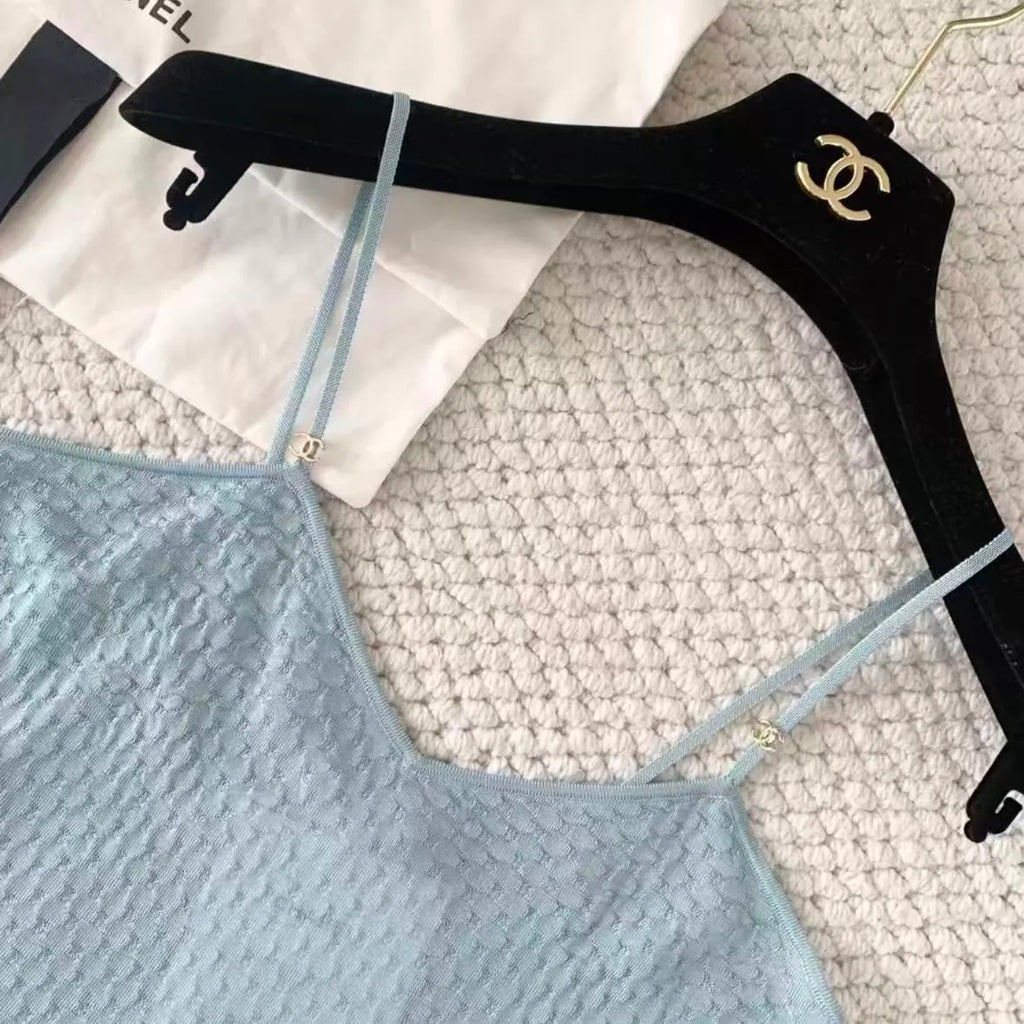 Blue Fringe Camisole