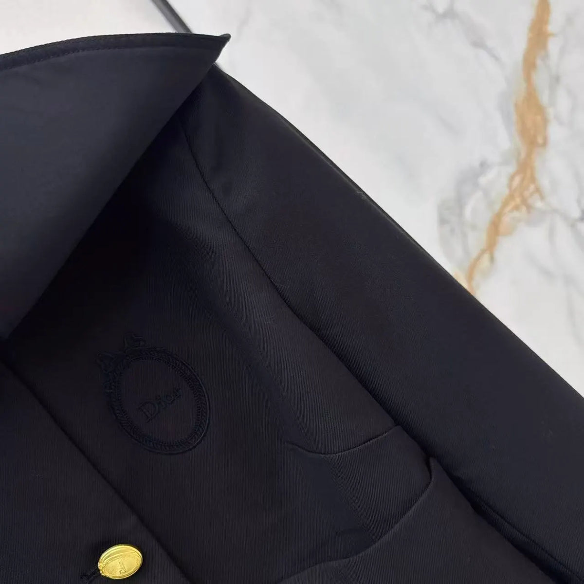 Nautical Collared Cropped Jacket