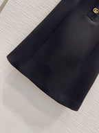 Lapel Slim Wool Dress