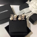 Pearl Embellished Crystal Earrings
