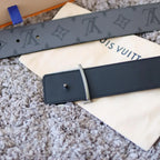 Grey-Blue Embossed Belt