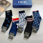 Blue Letters Socks