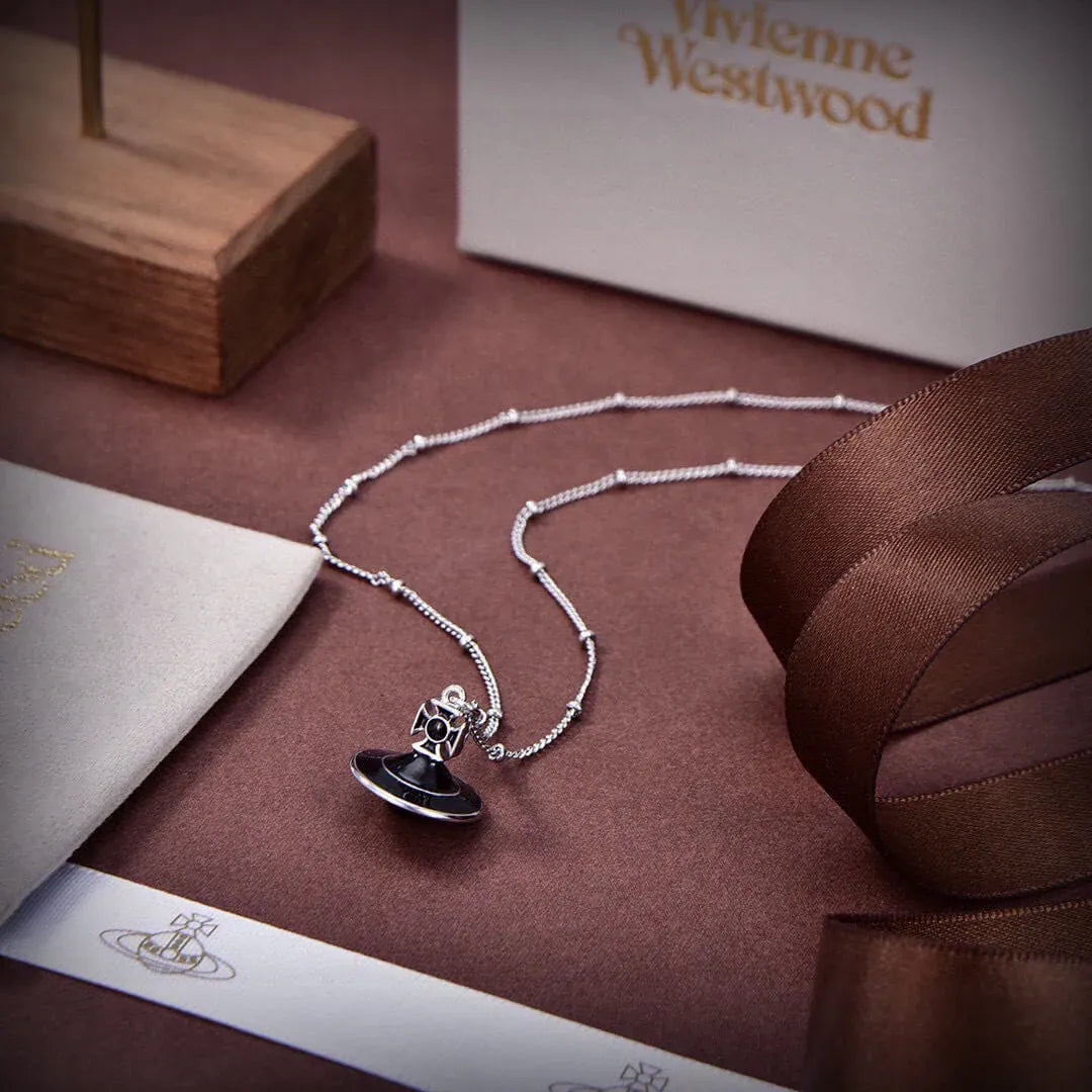Celestial Saturn Pendant Necklace