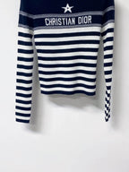 Nautical Striped Slim Knit Top