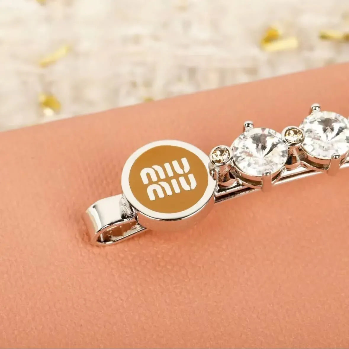 Fashionable Enamel & Diamond Hair Clip