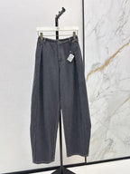 Logo Cropped Shirt Wide Leg Denim Set