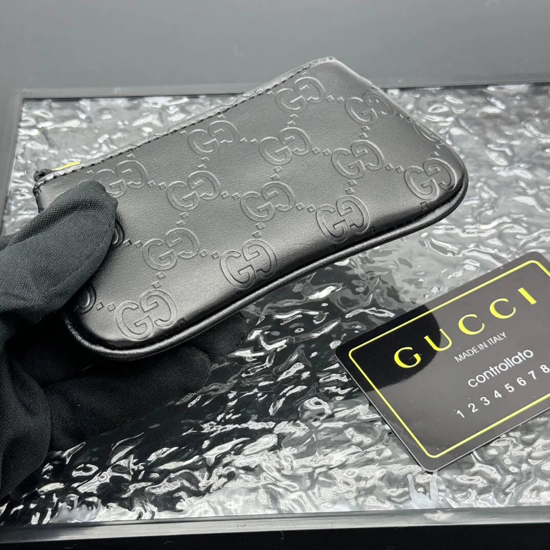 Black-Weave Subtle Pattern Wallet