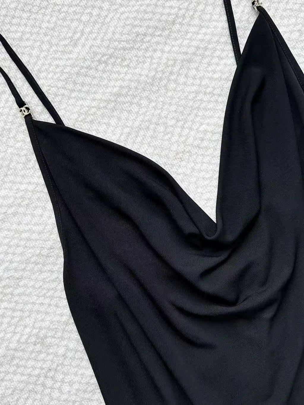 Minimalist Low-Neck Slip Dress