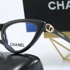 Retro Full-Frame Cat-Eye Plain Glasses
