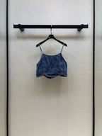 Diamond Stitch Crop Cami Top