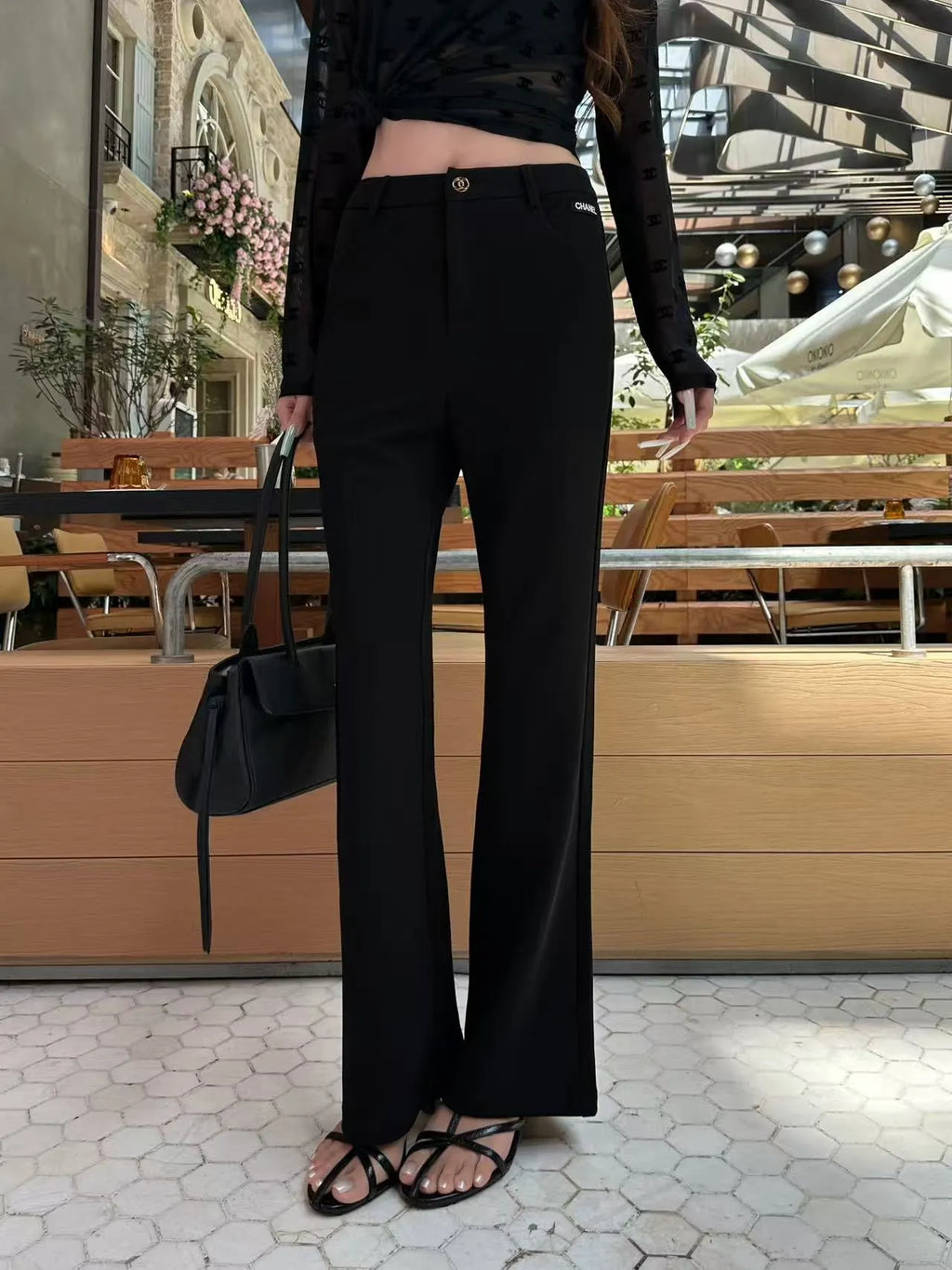 Trendy Bootcut Trousers