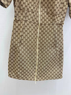 All Print Zip Mini Dress