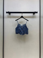 Diamond Stitch Crop Cami Top