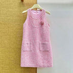 Woven Fabric Sleeveless Dress