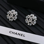 Floral Cluster Stud Earrings