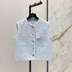 26SS Tweed Sleeveless Top