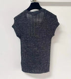 Breathable Embroidered Knit Top