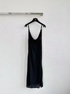 Minimalist Low-Neck Slip Dress