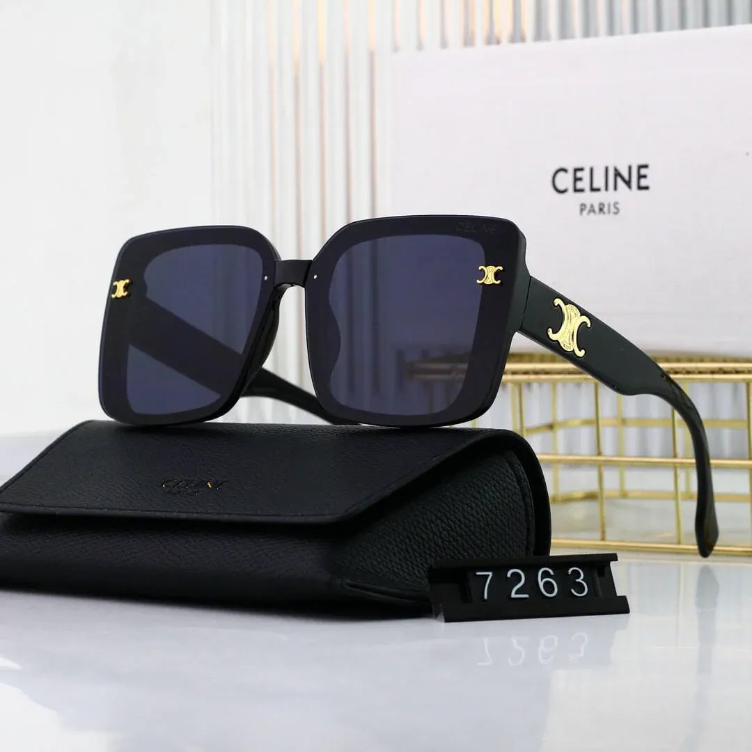 Full Frame Metal Pattern Sunglasses