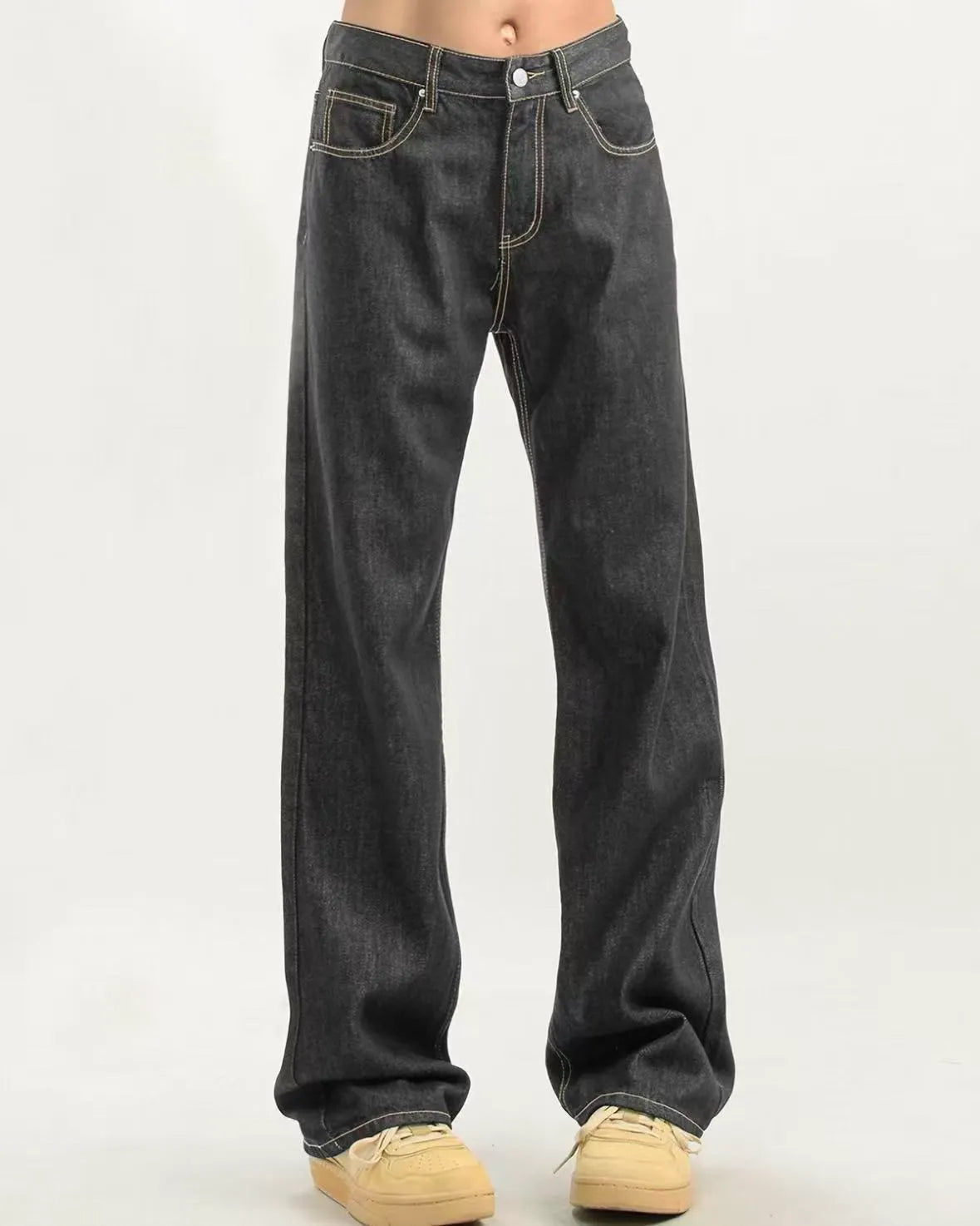 Classic Straight‑Leg Jeans