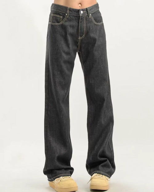 Classic Straight‑Leg Jeans
