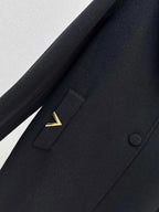 Classic Lapel Straight Wool Coat