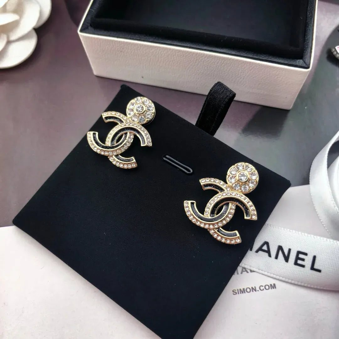 Diamond-Accented Statement Earrings